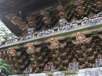 日光東照宮・陽明門彫刻(塗装前