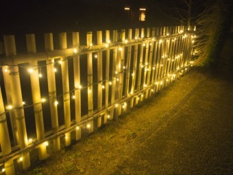 写真AC クリスマスイルミネーション塀