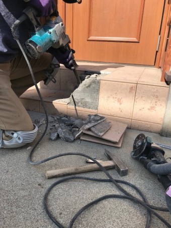 電動ドリル コンクリート撤去