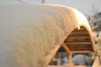 写真AC カーポートの雪