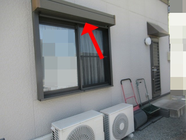 窓上の施工前BOX