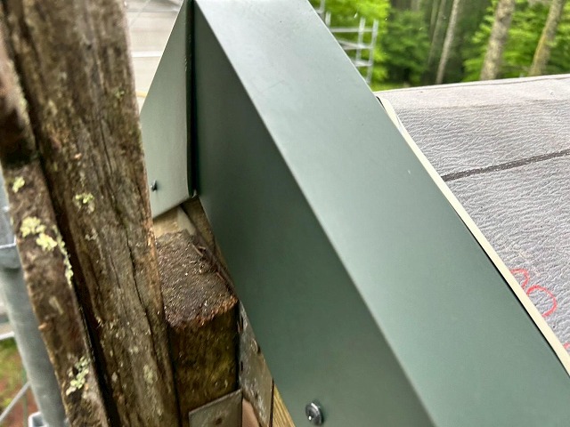 隅棟角部の板金加工