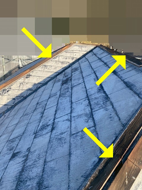甲府市で屋根塗装の際に行う板金交換（腐った貫板）