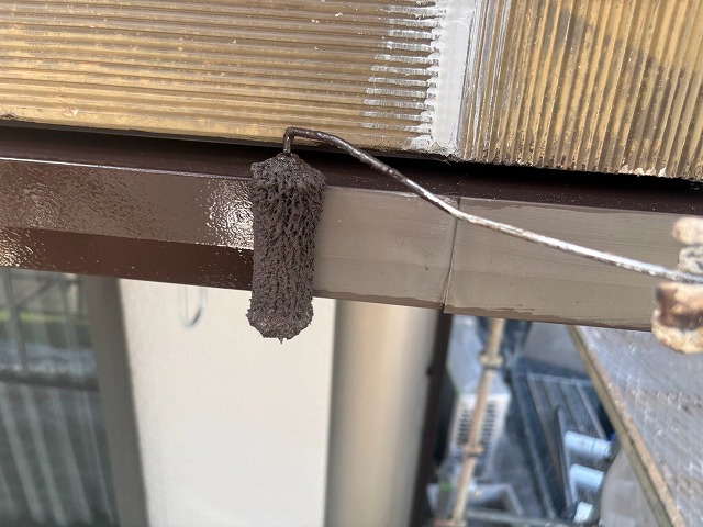 水切りのローラー塗装