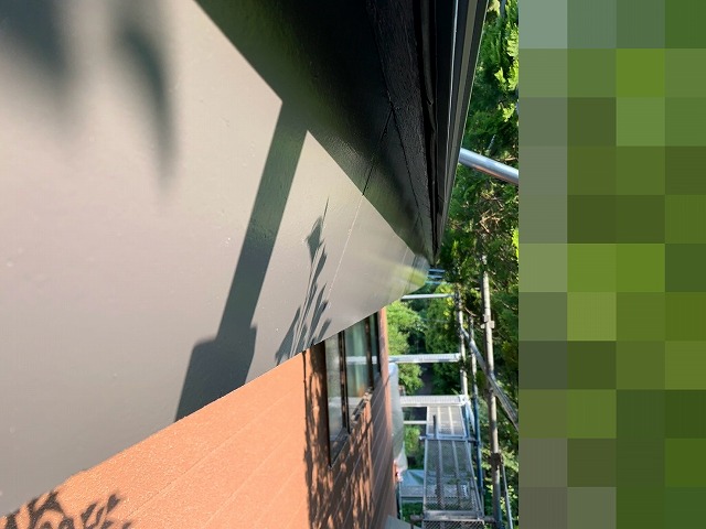 鼻隠しの塗装面