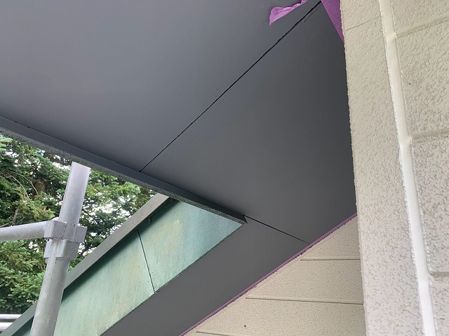 入隅まで整った軒天
