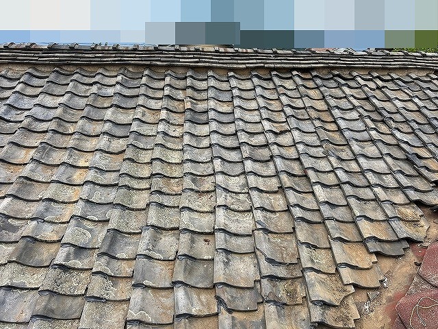 甲州市で瓦差し替え（積み直し）・ラバーロック工法を行った瓦屋根