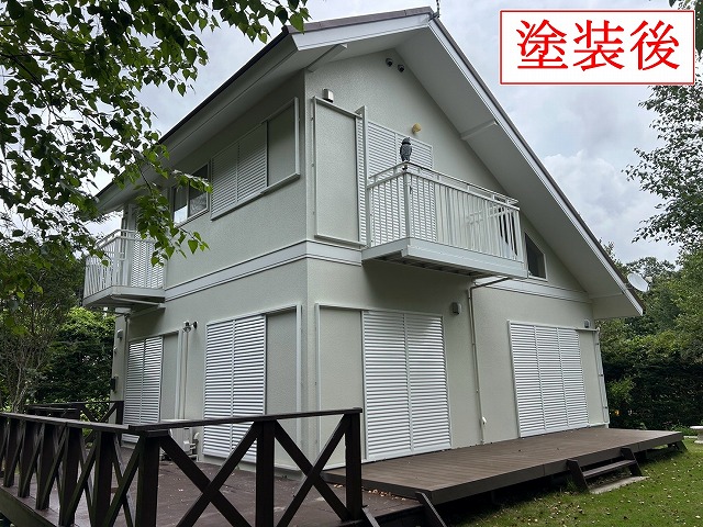 塗装後の住宅外観