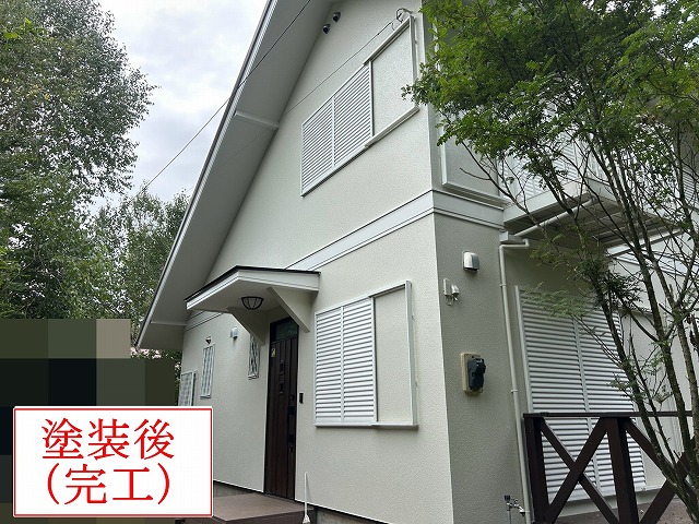 塗装後の住宅外観