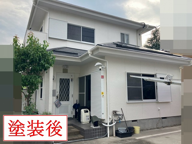 塗装後の住宅全景