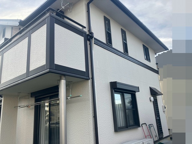 塗装完了後の住宅外観