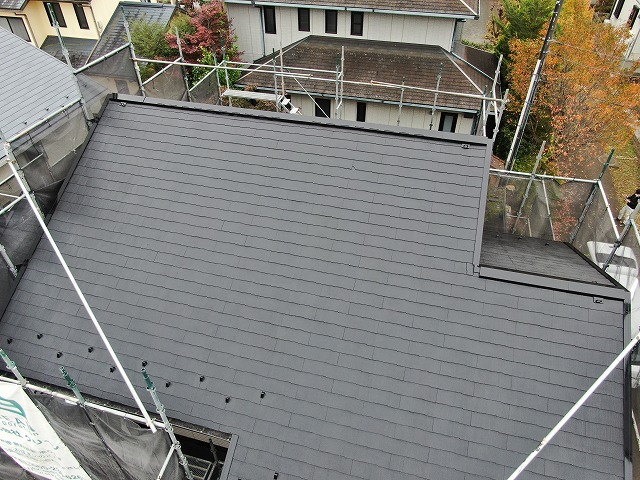 上野原市　屋根塗装完成