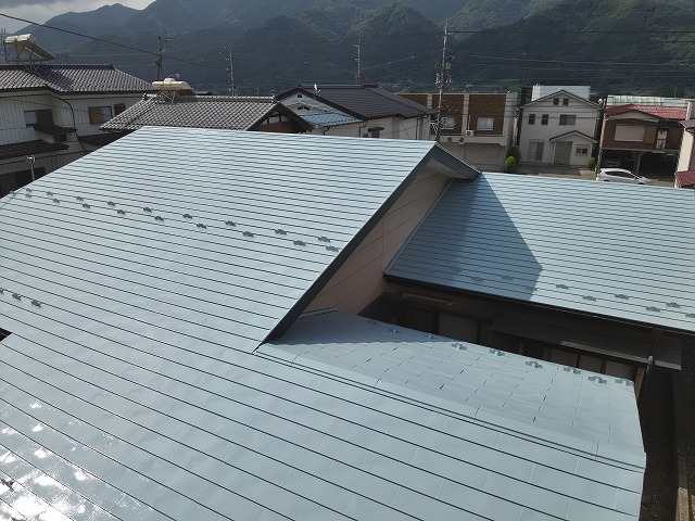 大月市　屋根遮熱塗装　完工写真