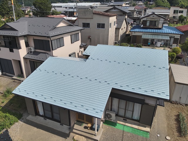 大月市　屋根遮熱塗装　完工写真
