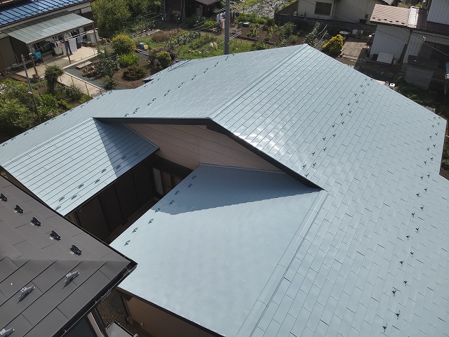 大月市　屋根遮熱塗装　完工写真