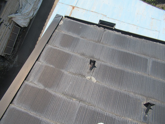 北杜市　屋根塗装　シリコン
