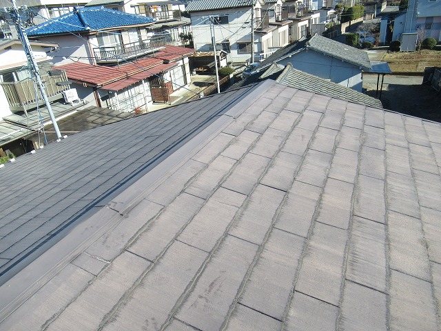甲府市屋根塗装工事前