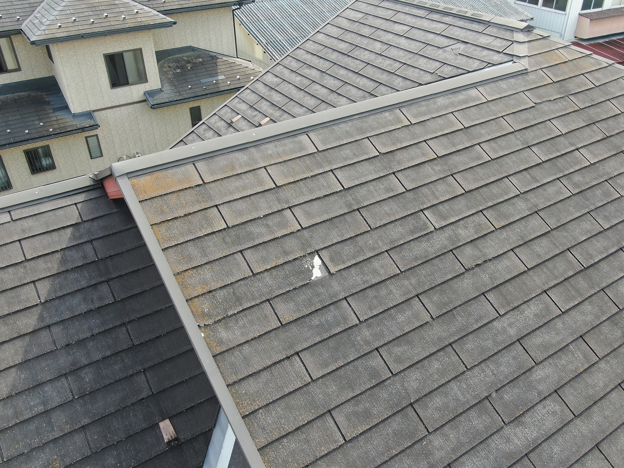 市川三郷町　お客様の声　施工前　屋根