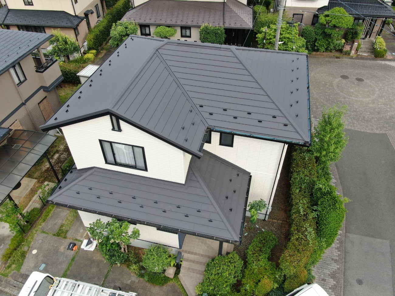 お客様の声　　屋根カバー工事　施工後