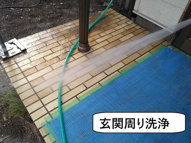 韮崎市　外壁塗装工事　倉庫屋根塗装