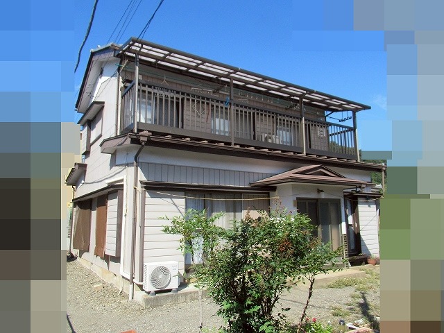 大月市で付帯部塗装のビフォーアフター写真