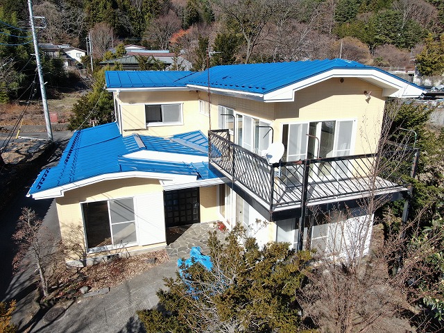 富士河口湖町　屋根外壁塗装