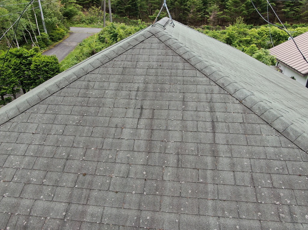 屋根塗装　鳴沢村