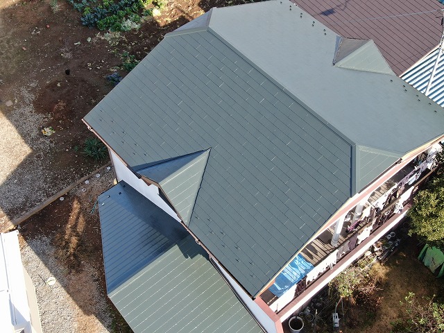 屋根塗装工事完工